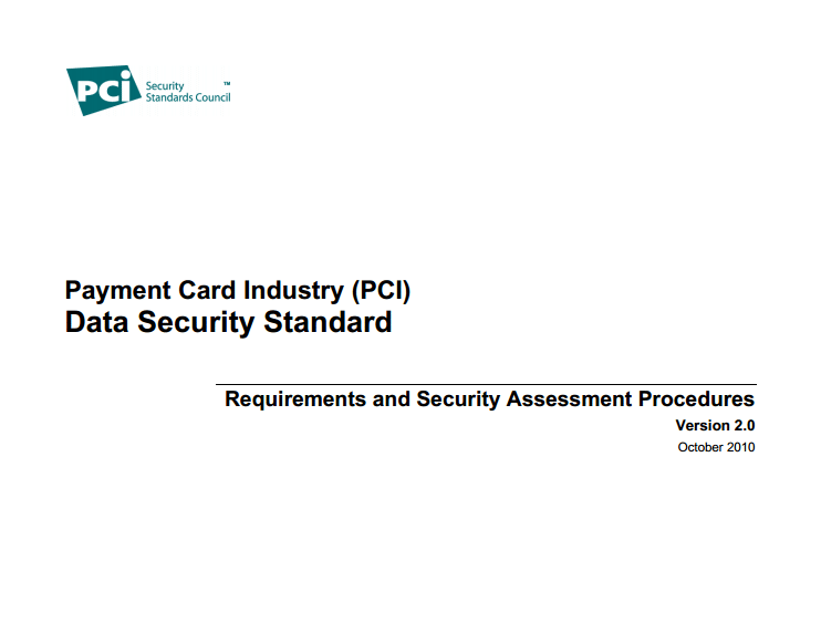 PCI DSS Requirements Version 2.0